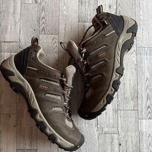 KEEN Hiking Shoes Koven Waterproof brown leather women's 10‎ outdoors Cabincore
